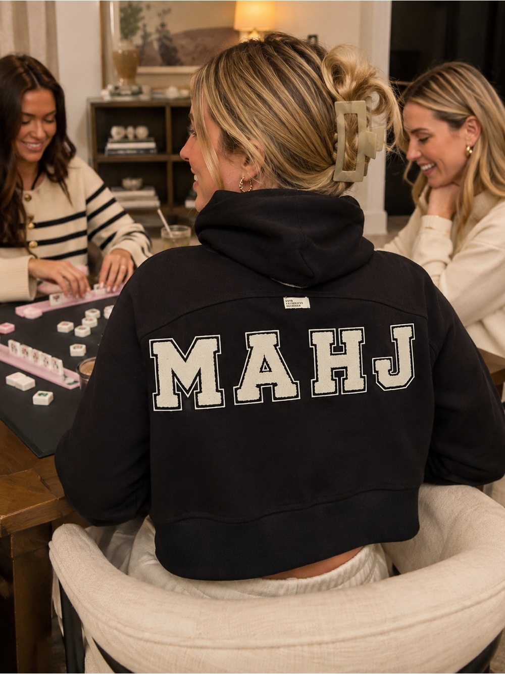Mahjong zip up hoodie